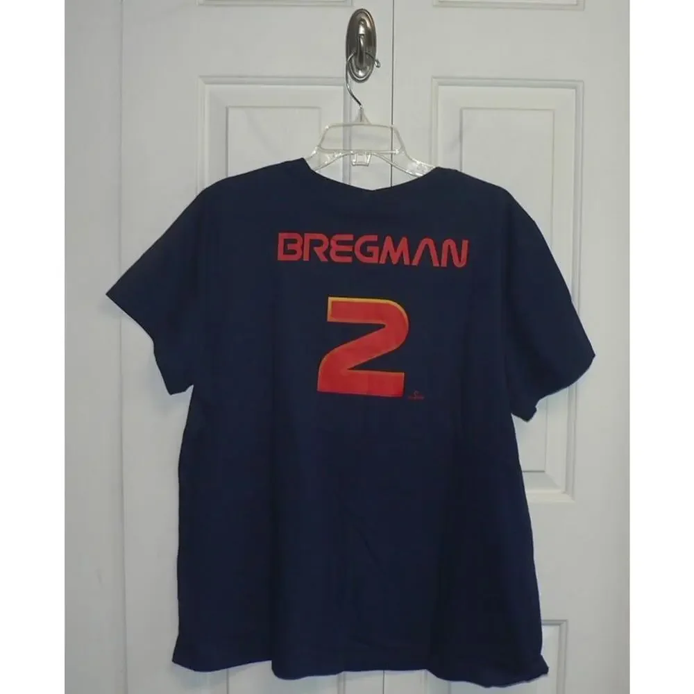 Nike Women's‎ Houston Astros Space City Go for Launch Bregman Tee Navy 2XL $40